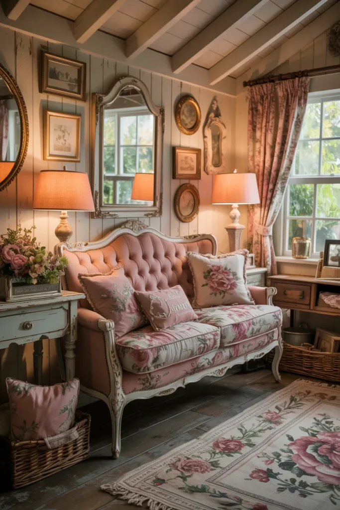 Vintage-Inspired She Shed with Charming Details