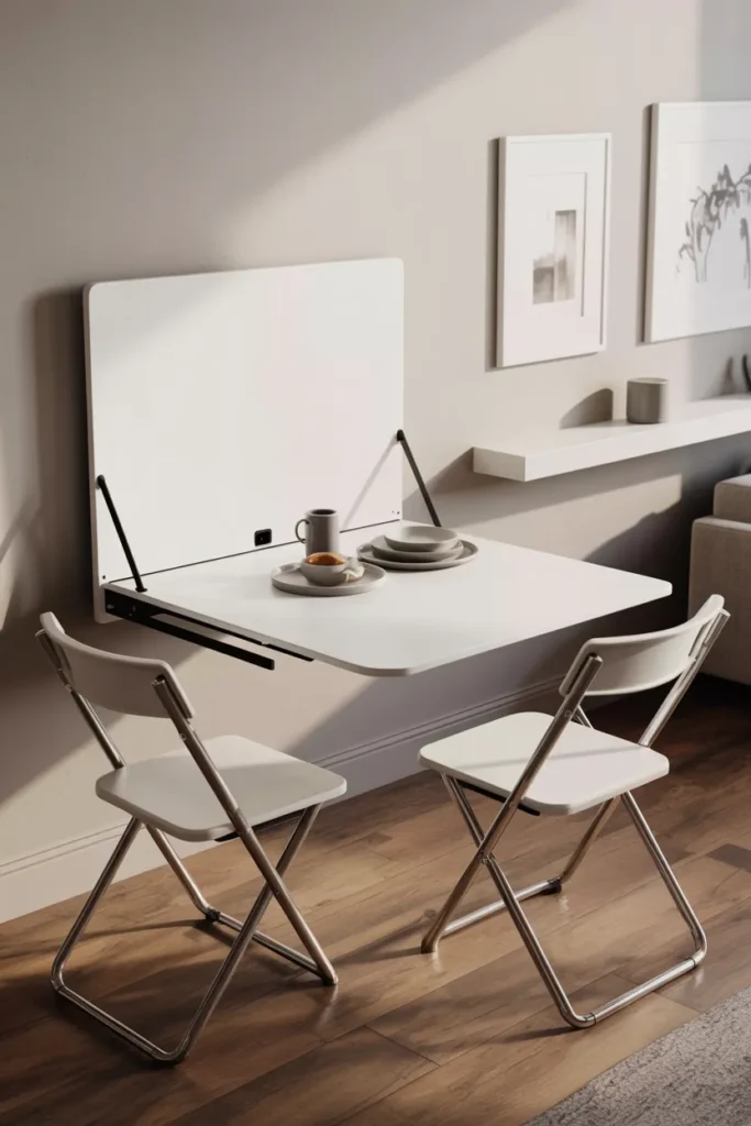 Wall-Mounted Foldable Dining Table