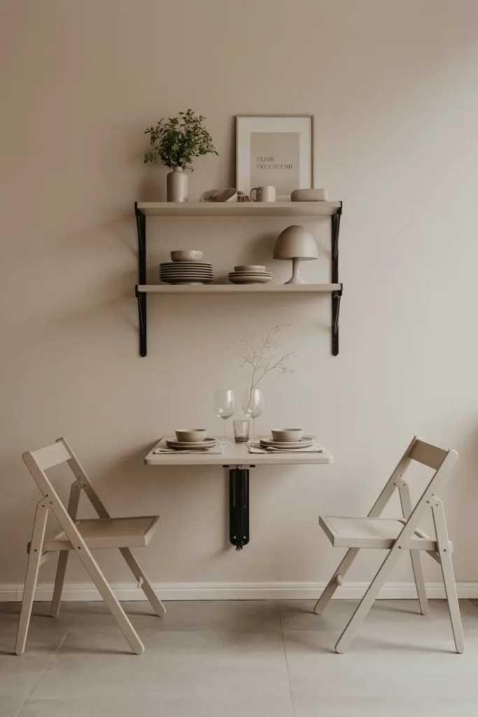 Wall-Mounted Foldable Dining Table