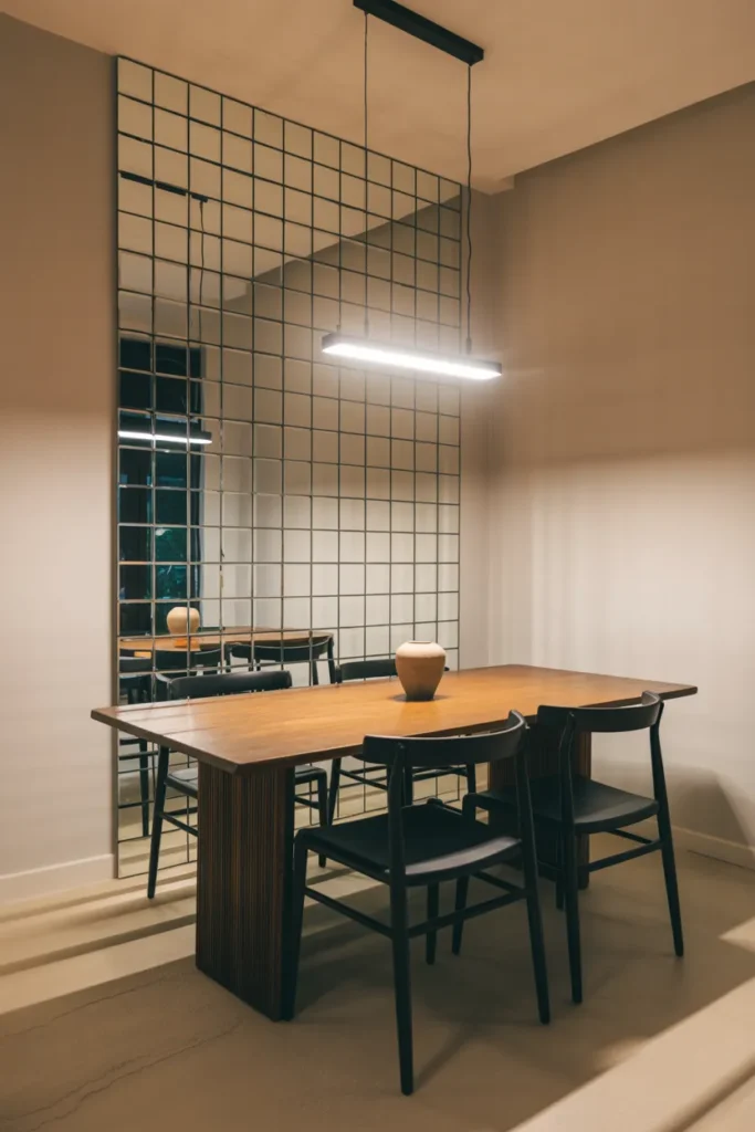 Wall-to-Wall Mirror for Visual Expansion