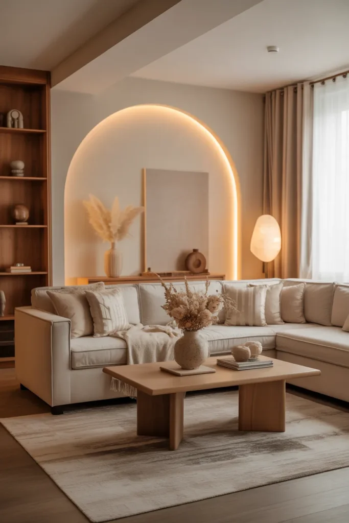 Warm Neutral Tones with Plush Textures