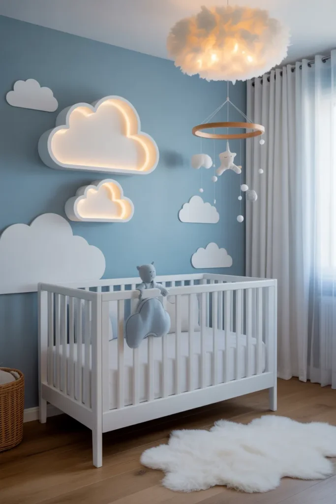 Whimsical Cloud-Themed Nursery