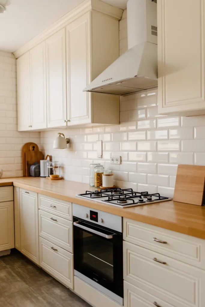 White-on-White Glossy Tile