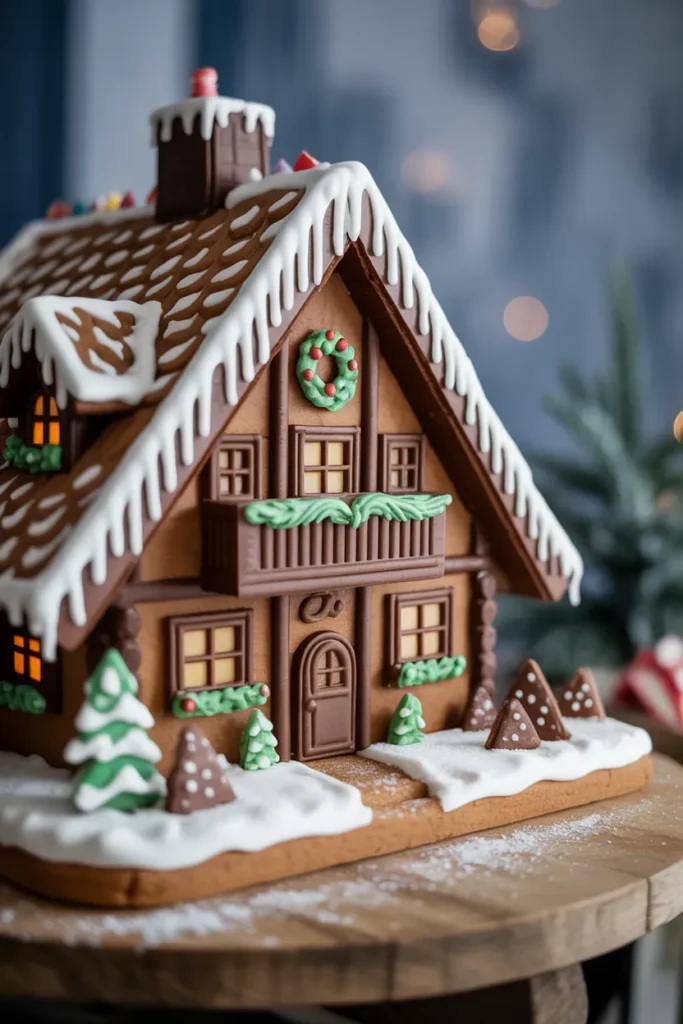 Winter Chalet Gingerbread House