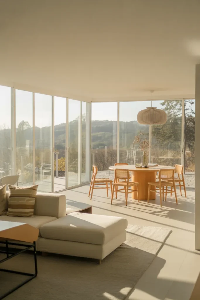 3 Bedroom House Plan with Large Windows