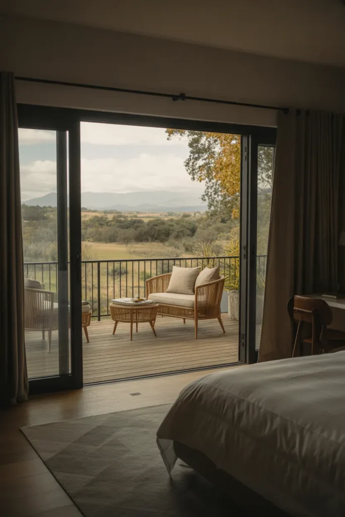 4 Bedroom House Plan with Balcony Bedroom