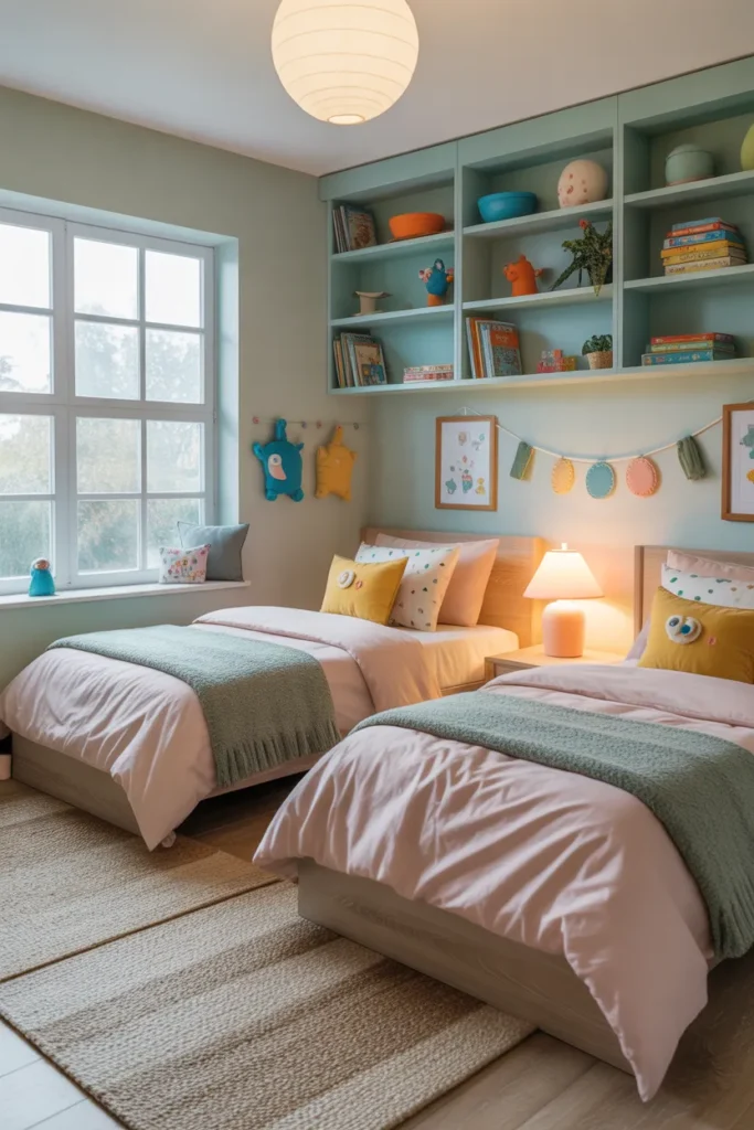 4 Bedroom House Plan with Kids’ Shared Bedroom