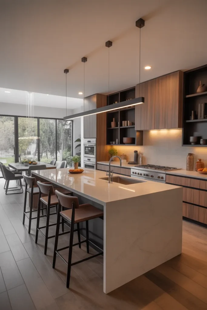 4 Bedroom House Plan with Kitchen Island