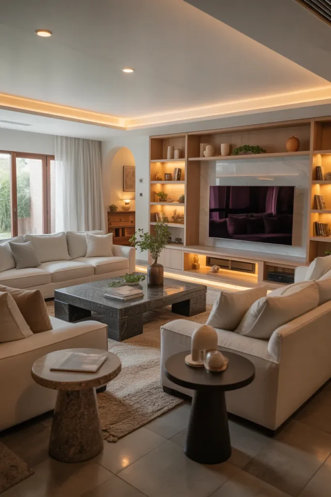 4 Bedroom House Plan with Large Family Living Room