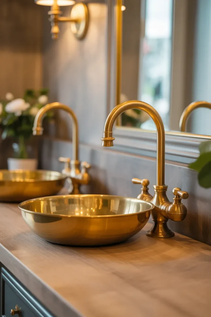 Brass Tap Basin