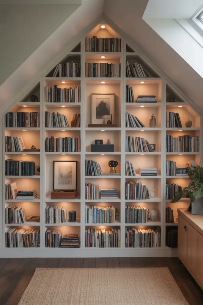 Built-In Shelving Wall
