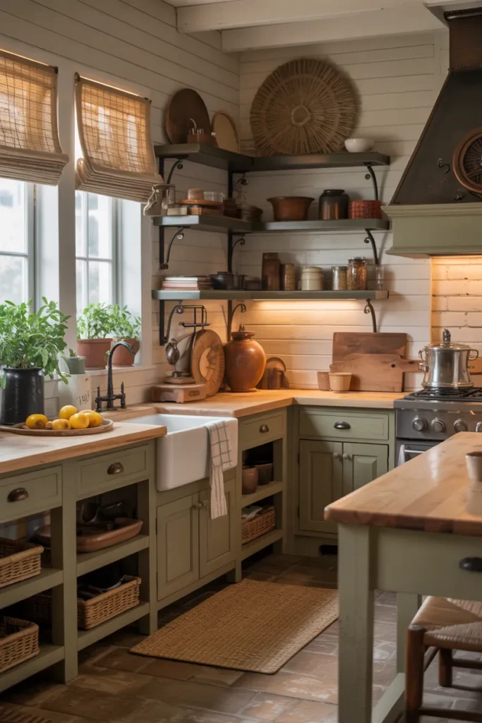 Butcher Block Countertops for Warmth