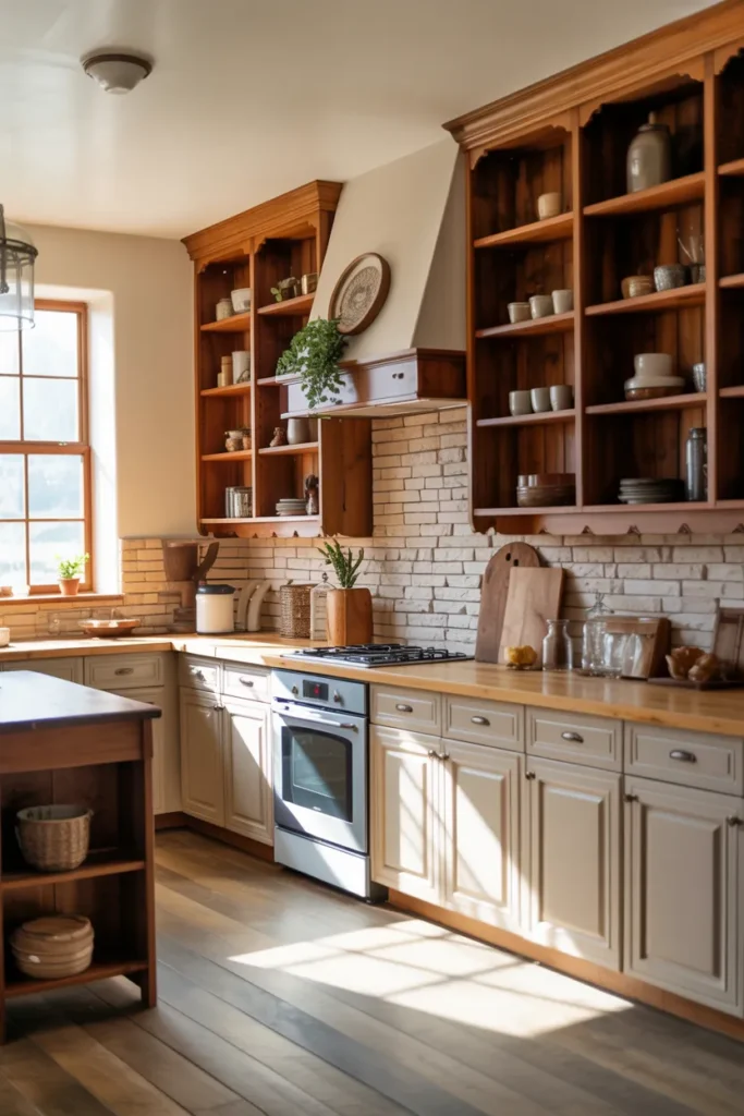 Cabinets with Open-Top Shelves