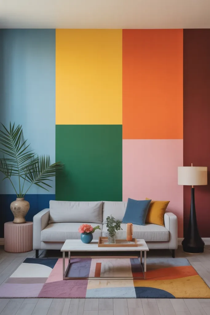 Color-Blocked Walls
