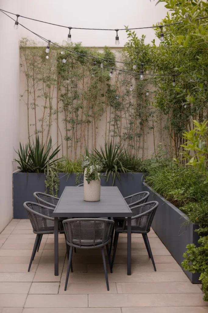 Compact Outdoor Dining Nook