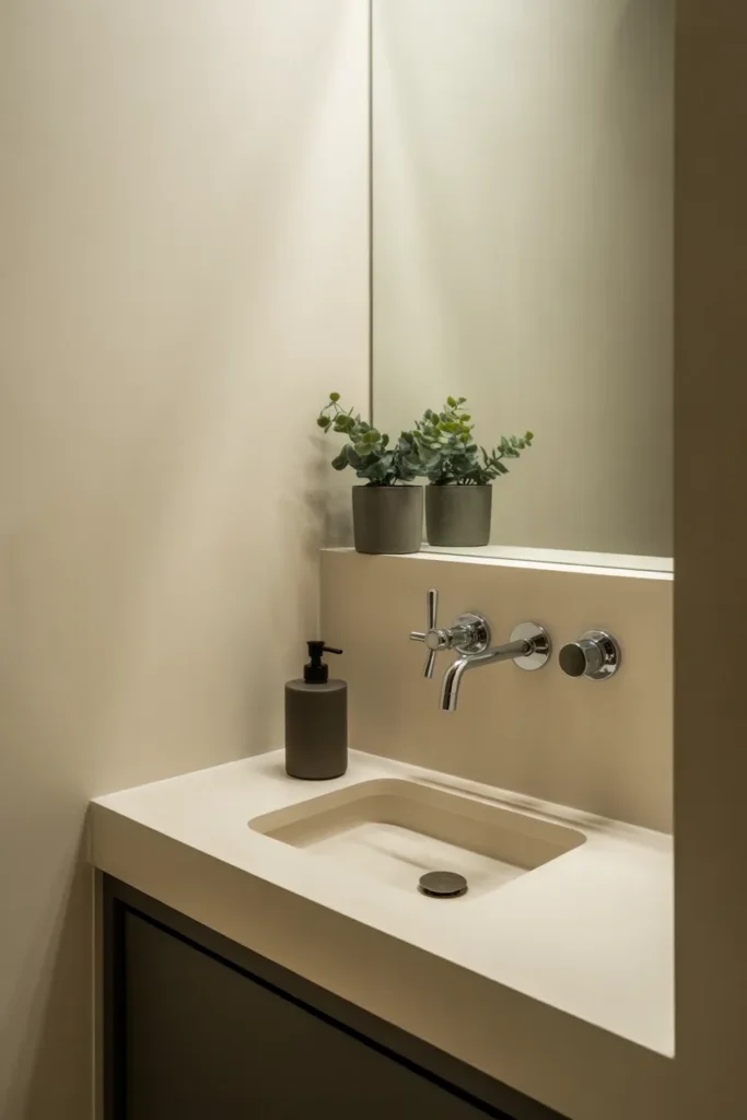 Compact Wall-Mounted Faucet