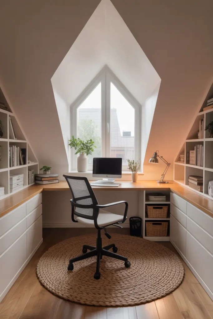 Corner Attic Desk
