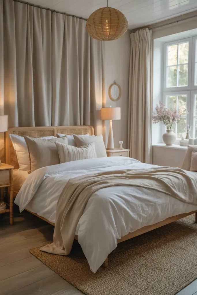Cottagecore Bedroom with Soft Neutral Colors