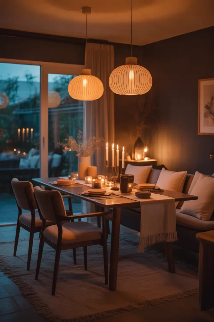 Cozy Dark Dining