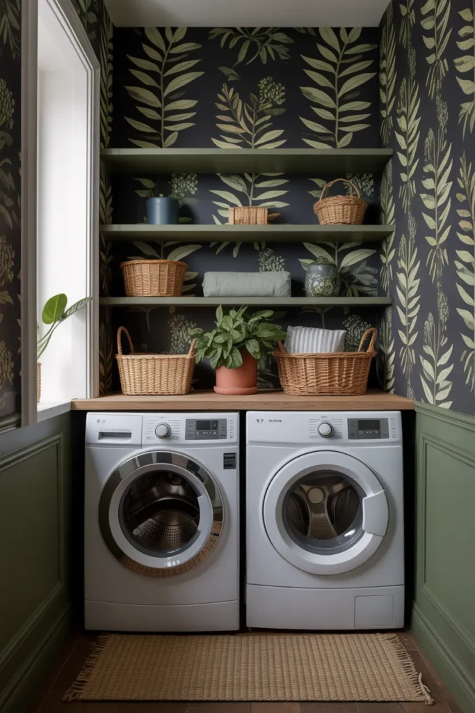 Dark Botanical Wallpaper