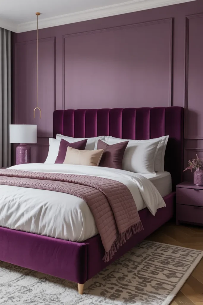 Deep Purple Headboard