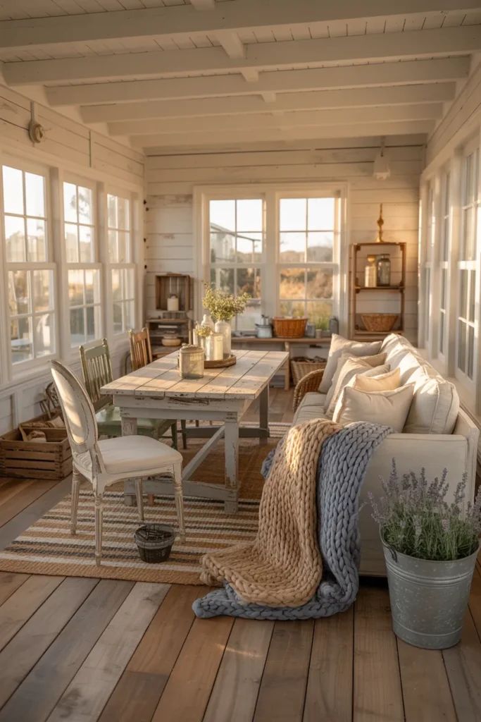 Farmhouse Style Three Season Room