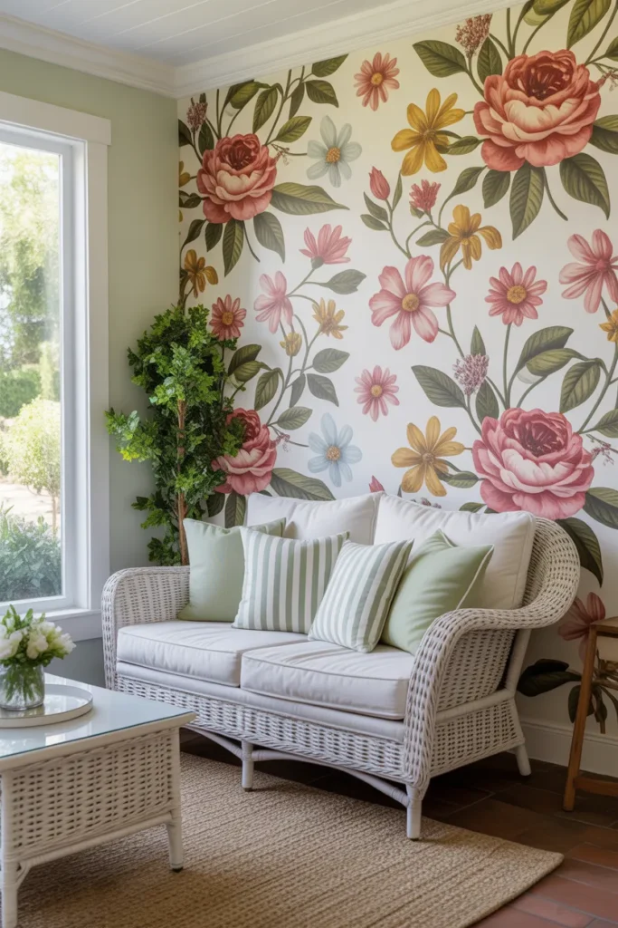 Floral Accent Wall
