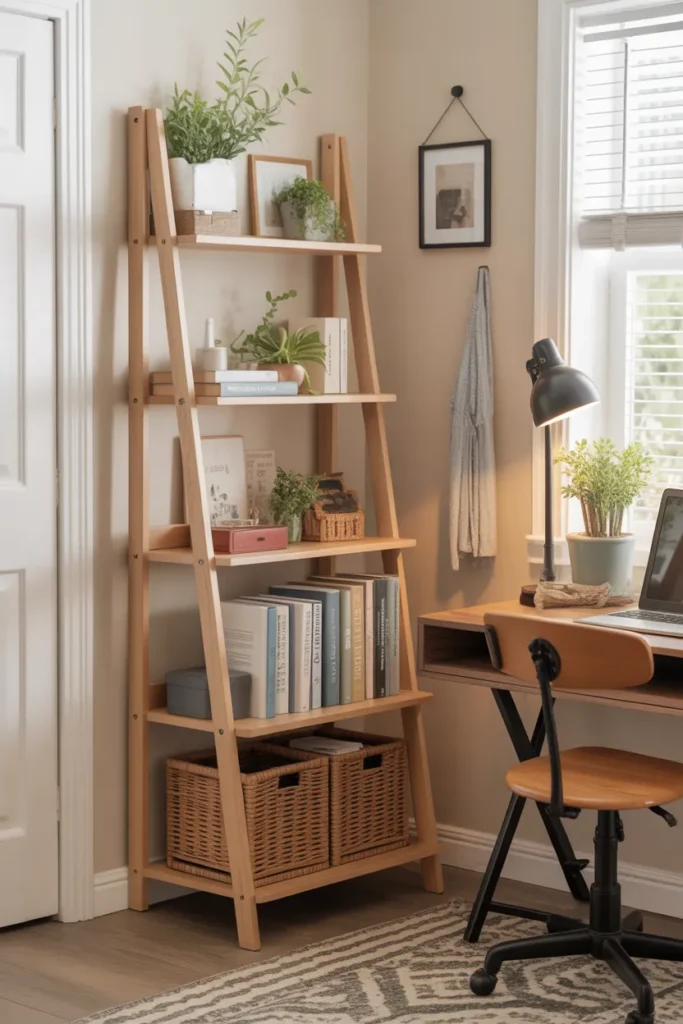 Foldable Ladder Shelf
