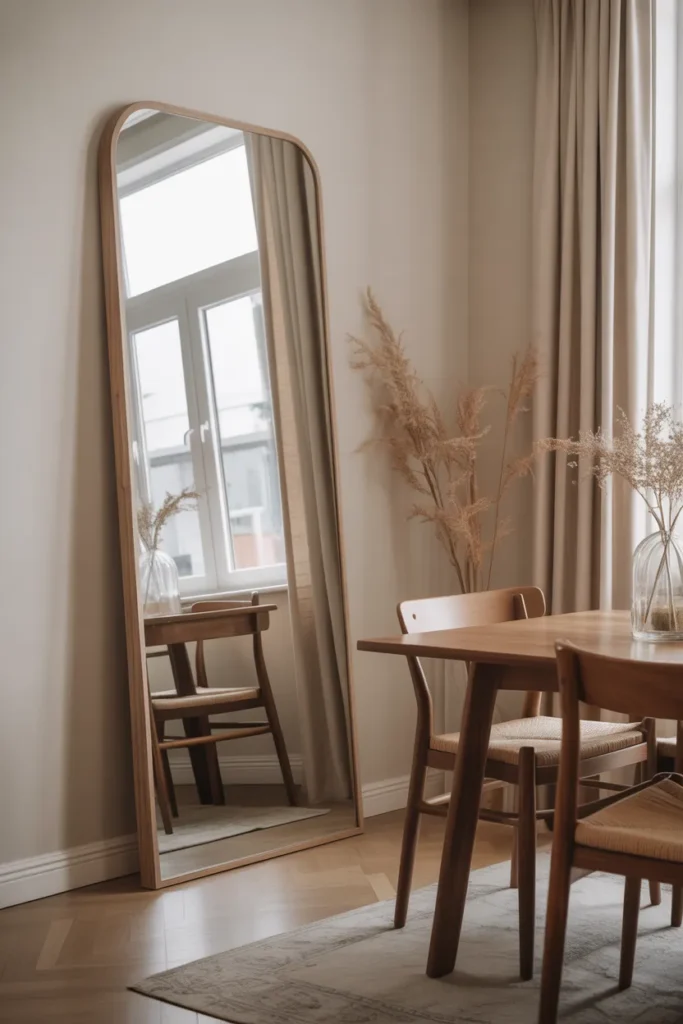 Full-Length Leaning Mirror