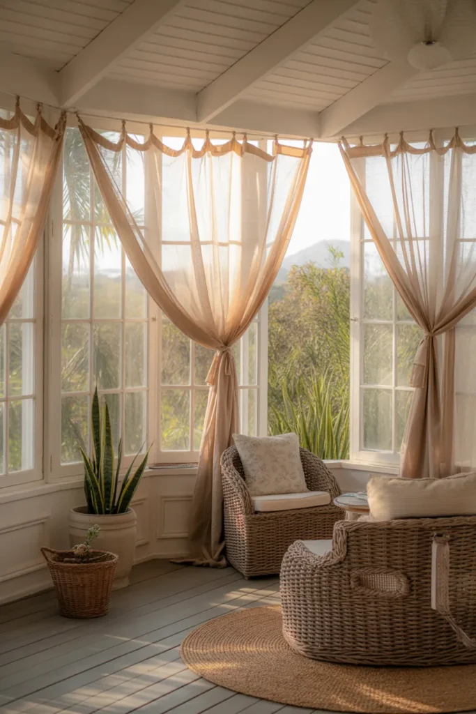 Gauzy Curtains for Soft Sunlight