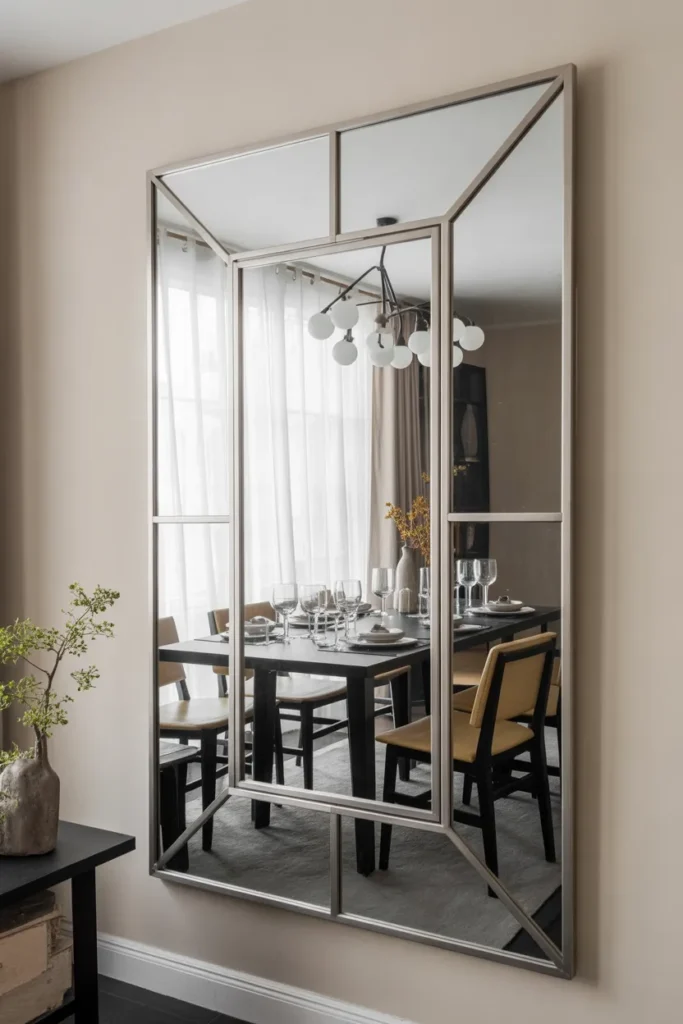 Geometric Panel Mirror