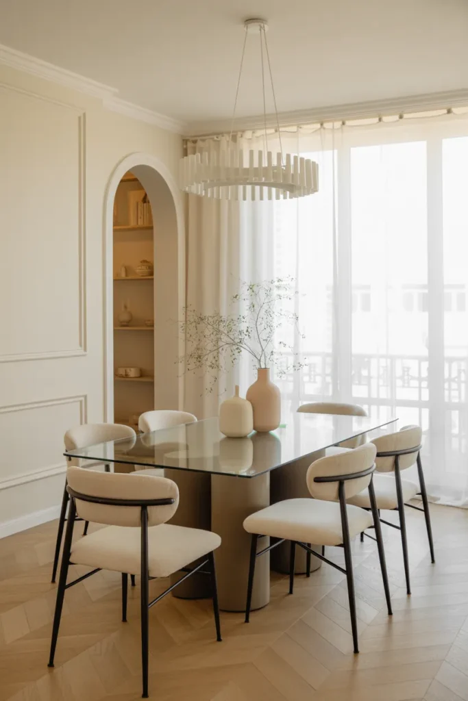 Glass Dining Table for a Light and Elegant Look