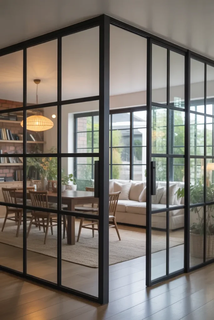 Glass Partition Panel