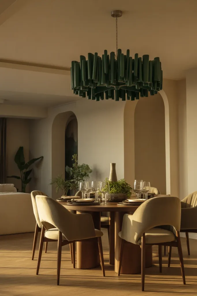 Green Statement Chandelier