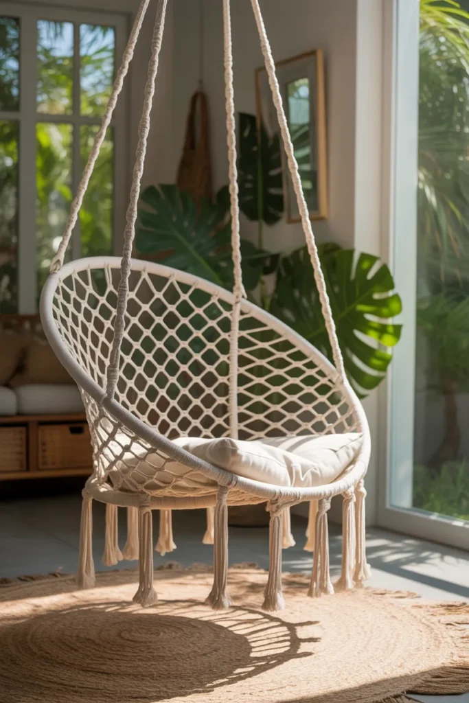 Hanging Macramé Chair
