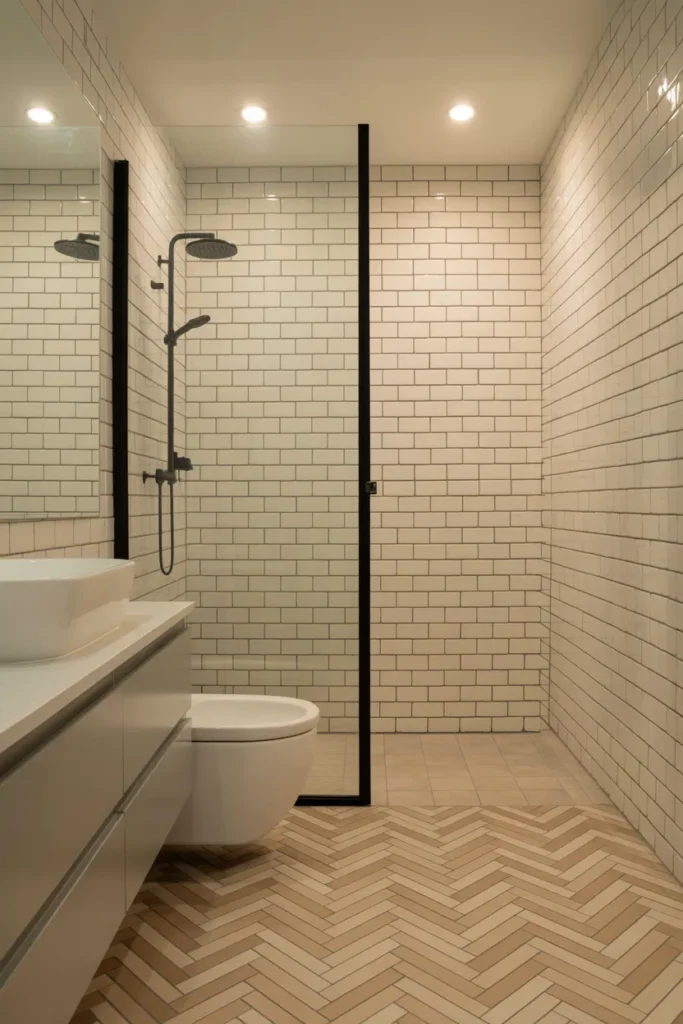 Herringbone Pattern Floor Tiles