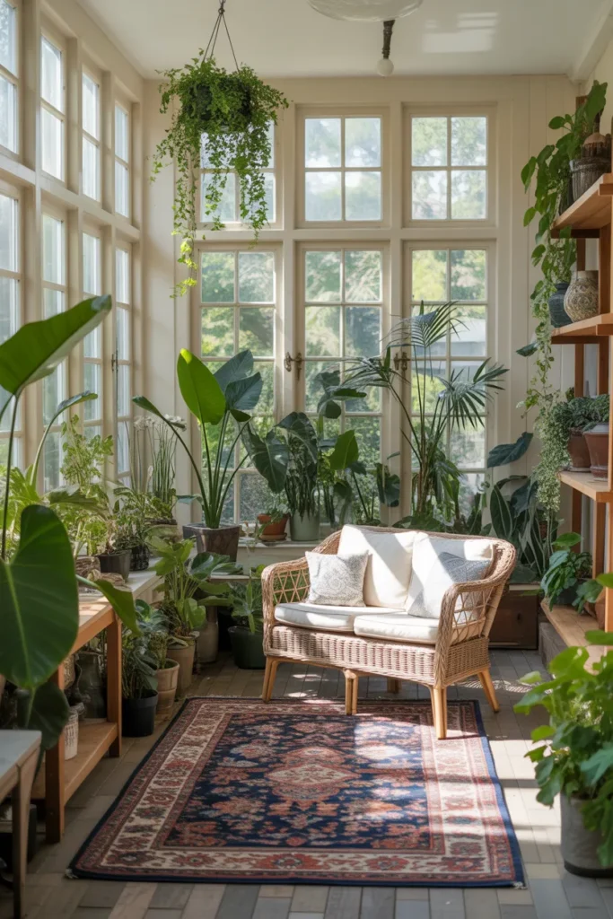 Indoor Garden Sunroom Oasis