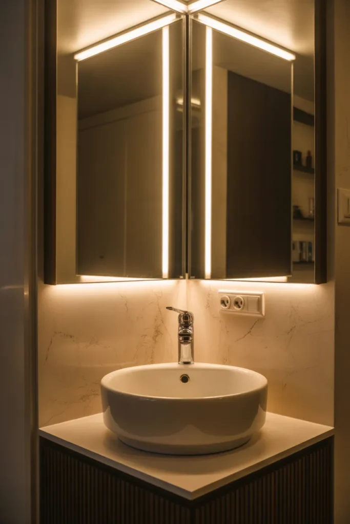 LED Backlit Basin