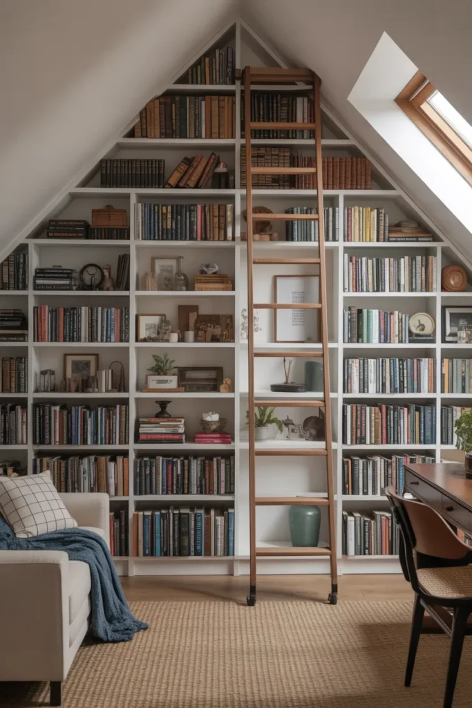 Ladder Access Shelves