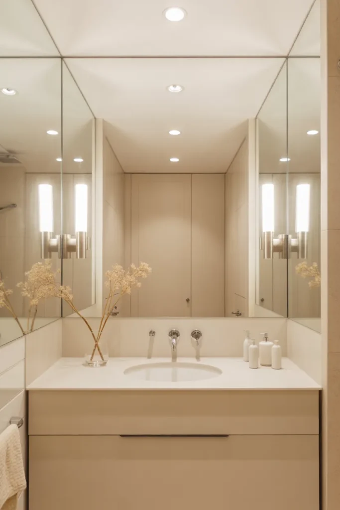 Large Mirror to Expand Visual Space