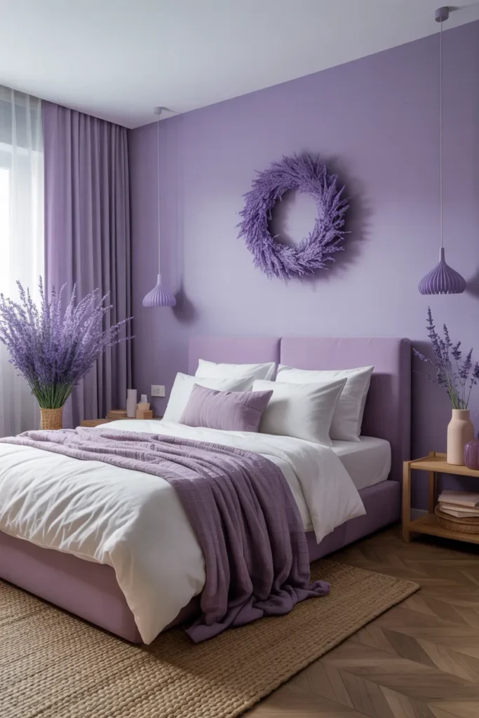Lavender Accent Wall