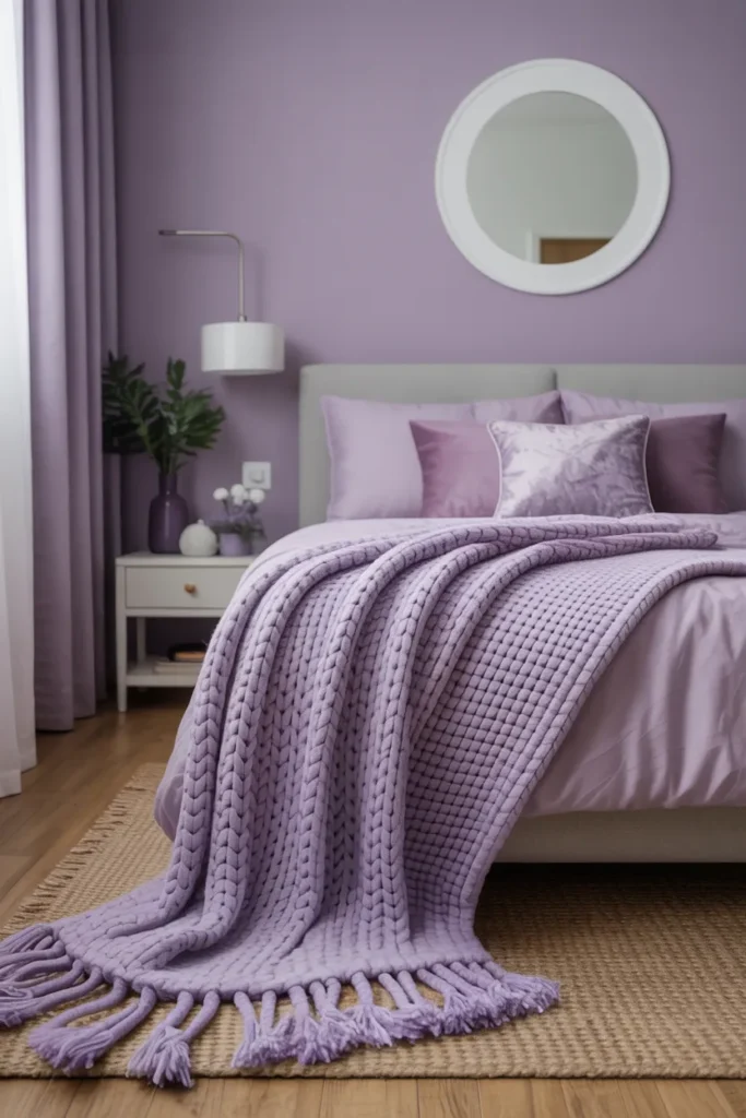 Lavender Throw Blanket