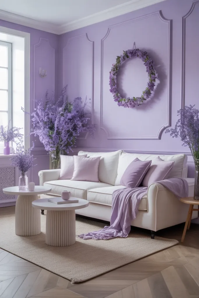 Lavender and White Soft Elegance