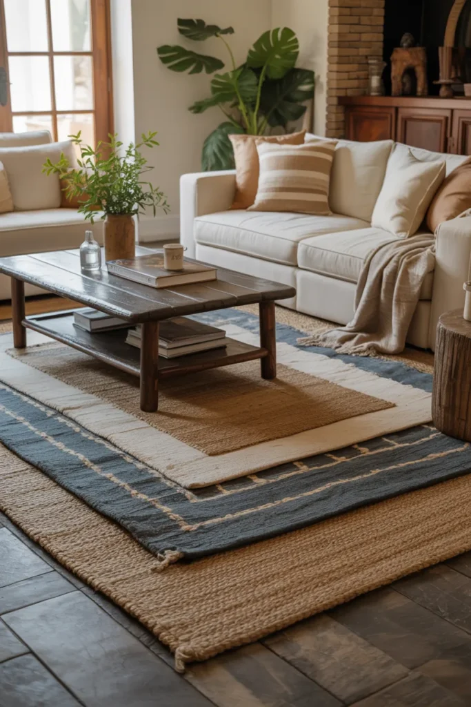 Layered Area Rugs