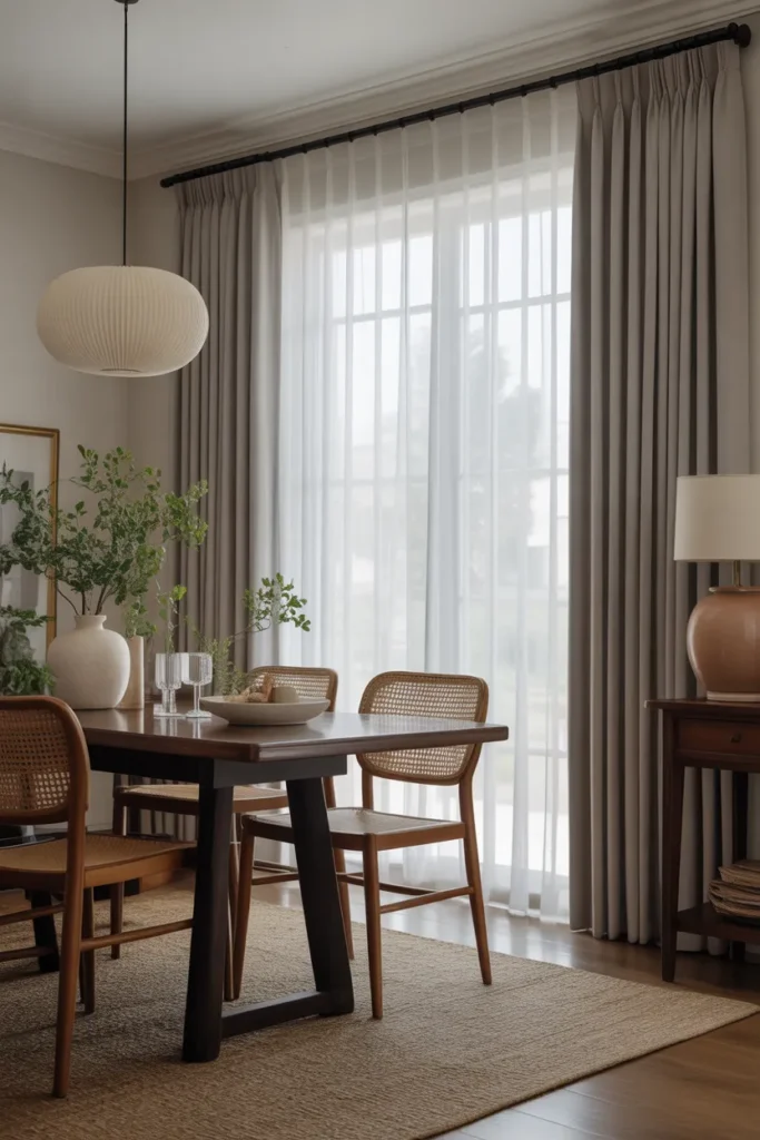 Layered Curtain Look