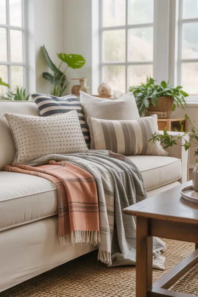 Layered Textile Throws