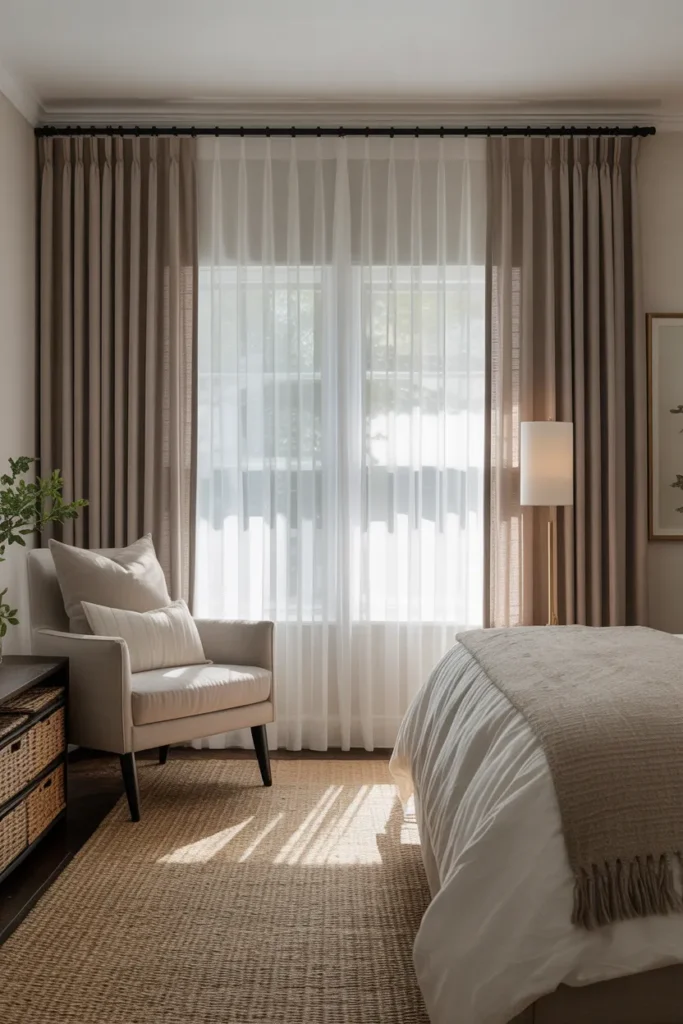 Layered Window Treatments