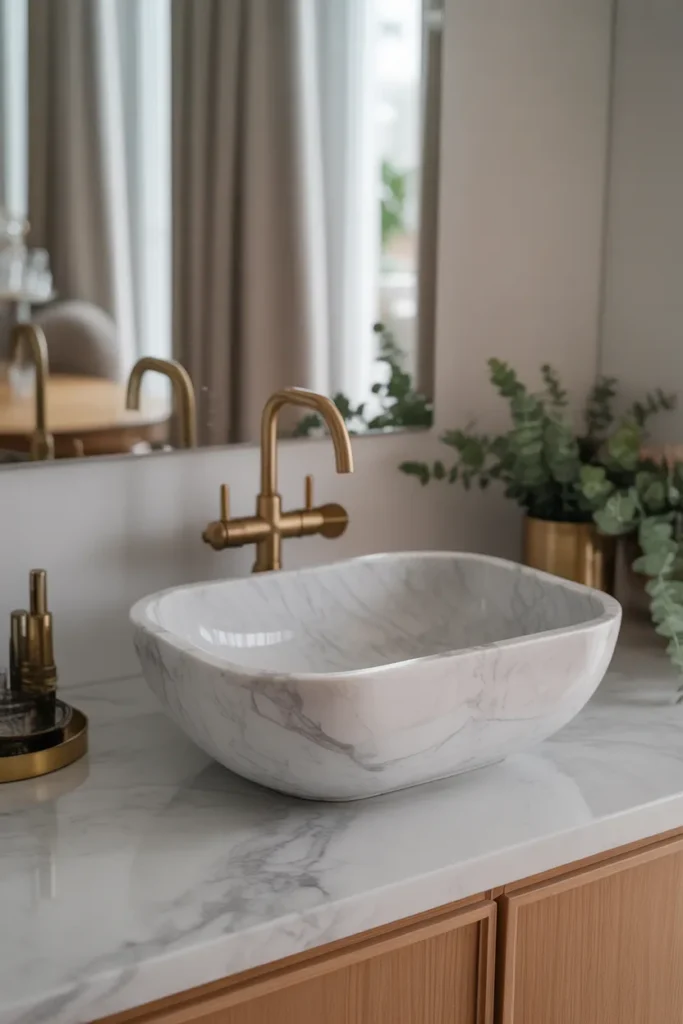 Marble Counter Basin