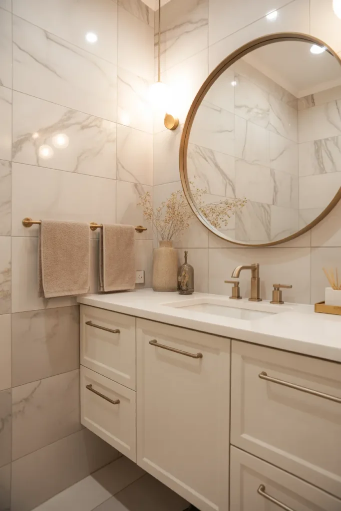 Marble Elegance with Gold Accents