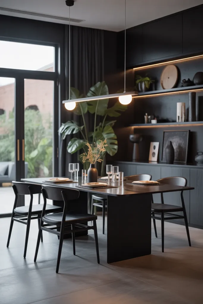 Matte Black Dining